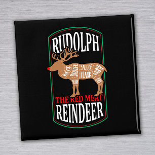 Aimant Rudolph le Renne à Viande Rouge