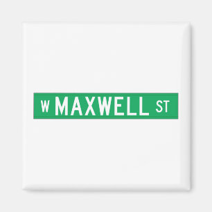 Aimant Rue de Maxwell, plaque de rue de Chicago, IL