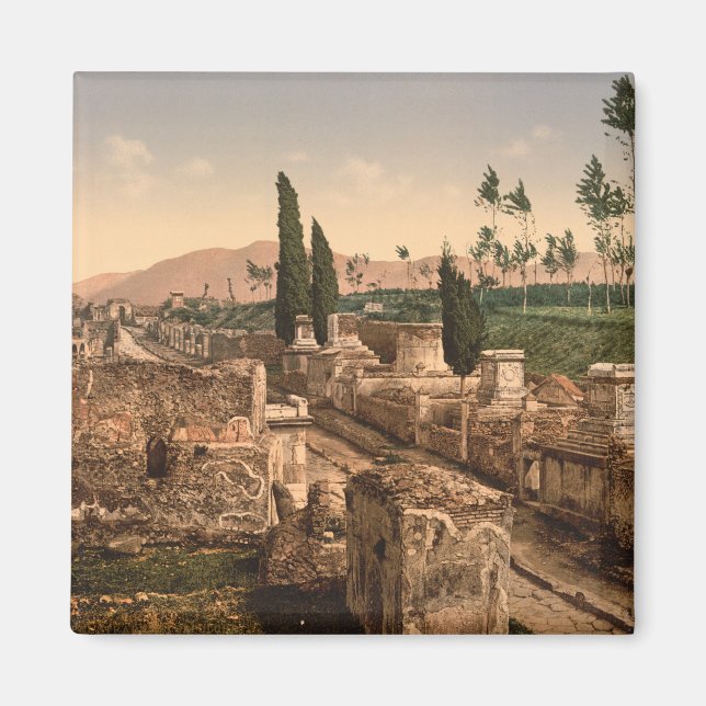 Aimant Rue des Tombeaux, Pompéi, Campanie, Italie (Devant)