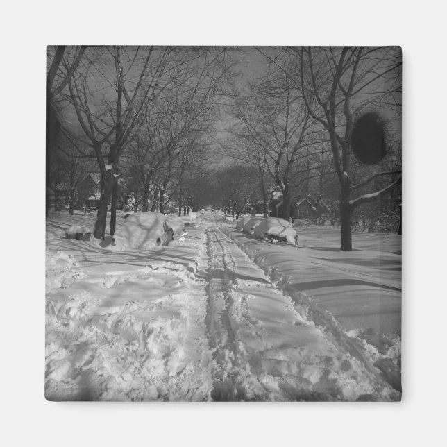 Aimant Rue résidentielle de Snowy (Devant)