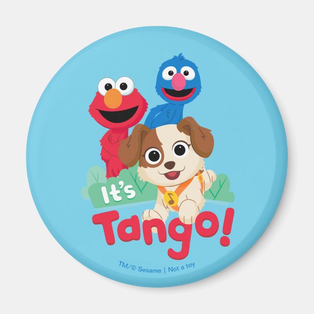 Aimant Rue Sésame | C'est Tango avec Elmo & Grover (Devant)