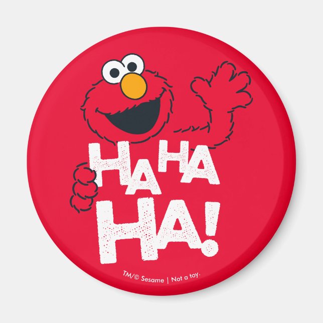 Aimant Rue Sésame | Elmo - Ha Ha Ha Ha ! (Devant)
