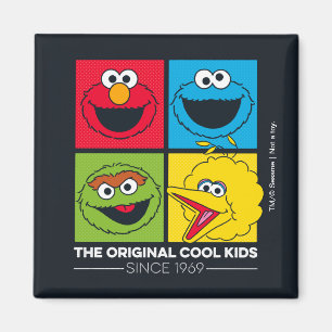 Aimant Rue Sésame   Les Enfants Cool d'origine