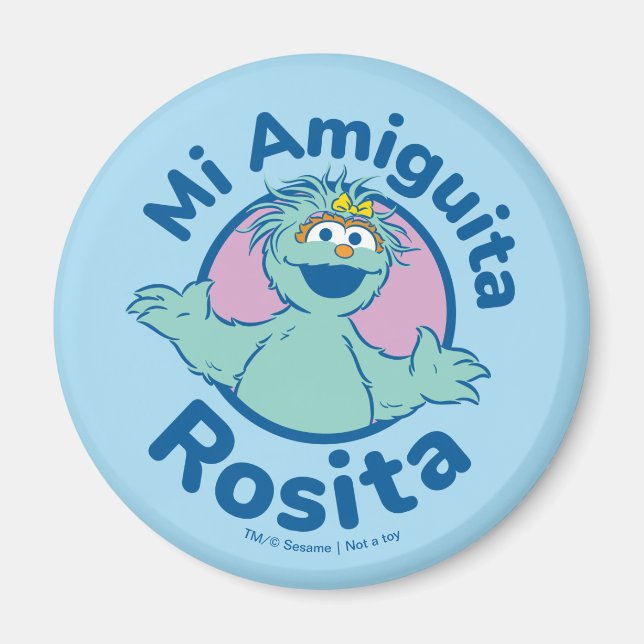 Aimant Rue Sésame | Mi Amiguita Rosita (Devant)
