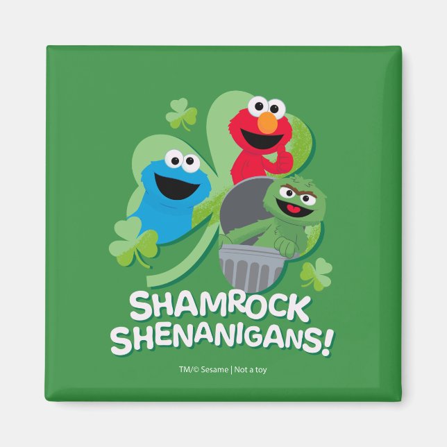 Aimant Rue Sésame | Shenanigans shamrocks ! (Devant)
