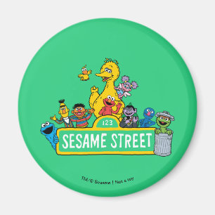 Aimant Rue Sésame Tout autour de l'enseigne de la rue S