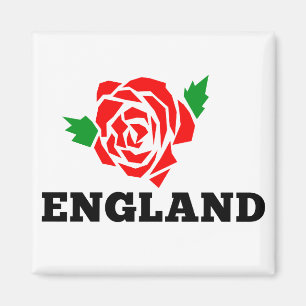 Aimant Rugby Angleterre Rose anglais