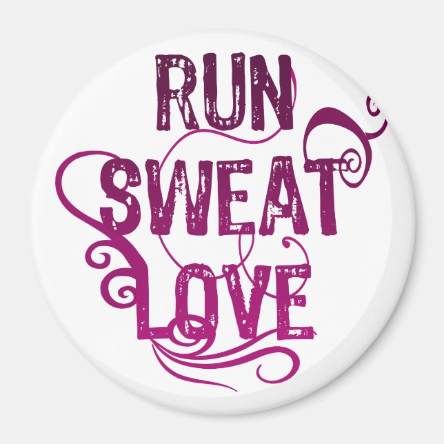 Aimant Run Sweat Love (Devant)