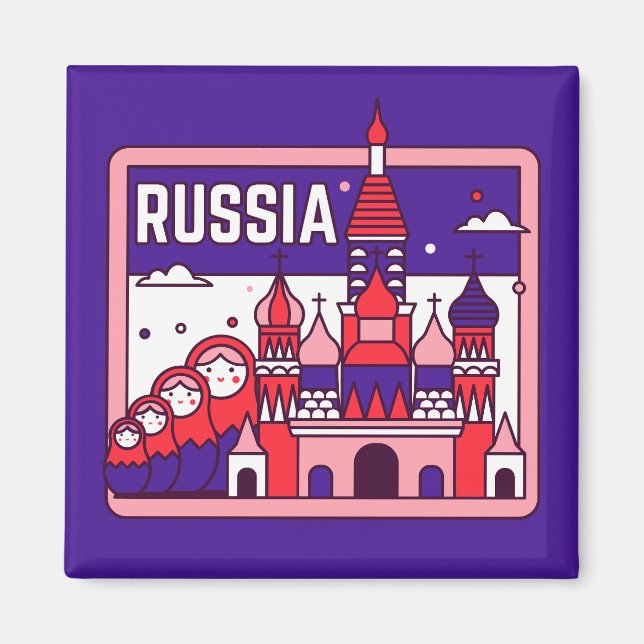 Aimant Russie (Devant)