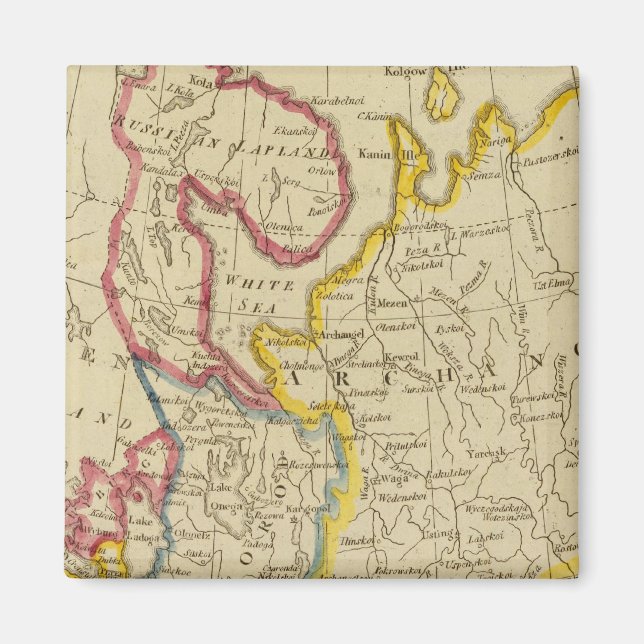 Aimant Russie du Nord en Europe (Devant)