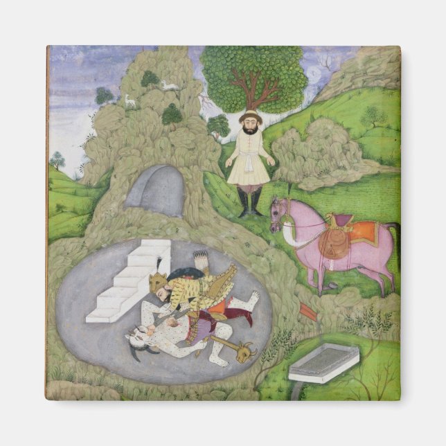 Aimant Rustam tuant le démon blanc, illustration de (Devant)