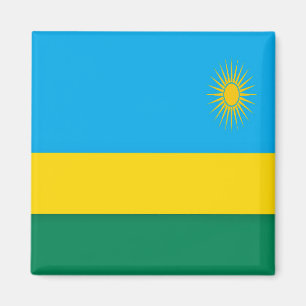 Aimant RW - Rwanda - Drapeau -