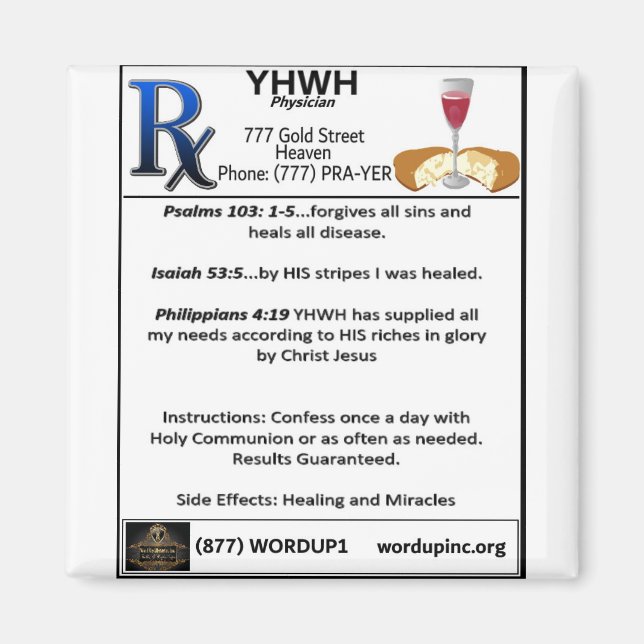 Aimant Rx-YHWH (Devant)