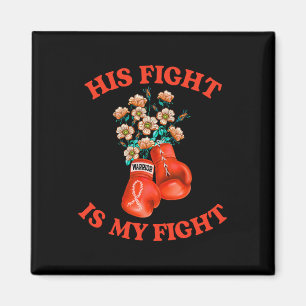 Aimant Sa Lutte Est Ma Boxe De Combat Orange Ribbon Rein