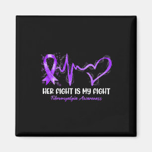 Aimant Sa Lutte Est Mon Combat Heartbeat Fibromyalgia Awa