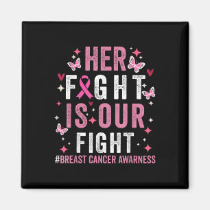 Aimant Sa Lutte Est Notre Lutte Pink Ribbon Cancer Du Sei
