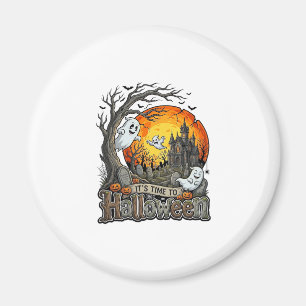 Aimant Sa Maison Hantée Halloween Cimetière Effrayant