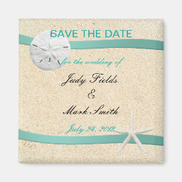 Aimant Sable Dollar Beach Mariage Économisez La Date Magn