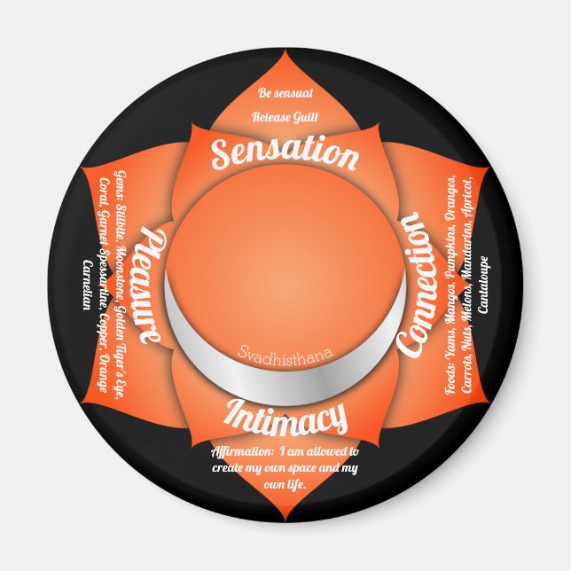 Aimant Sacral Chakra (Devant)