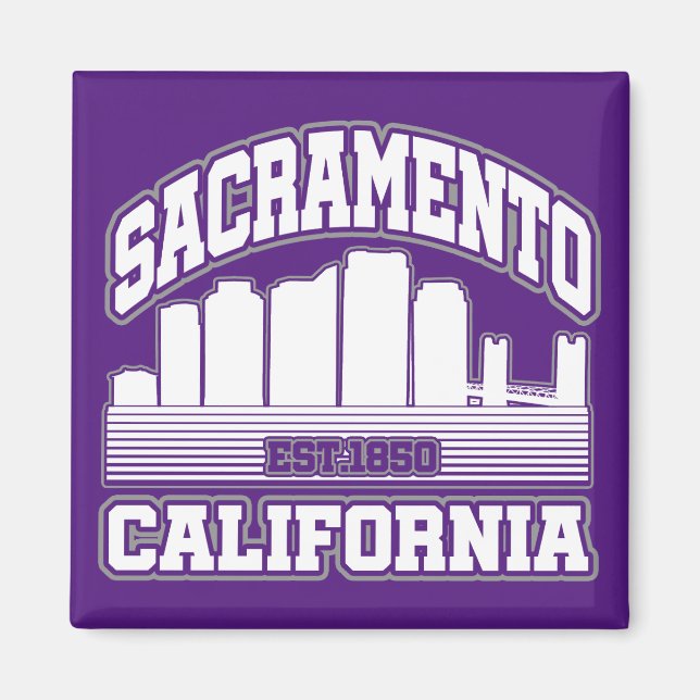 Aimant Sacramento, Californie (Devant)