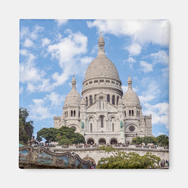 Aimant Sacré Coeur sur Montmartre - Paris, France (Devant)