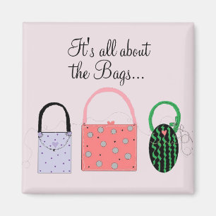 Aimant Sacs élégants avec citation mignonne