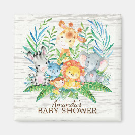 Aimant Safari Jungle Baby shower Favoriser l'aimant