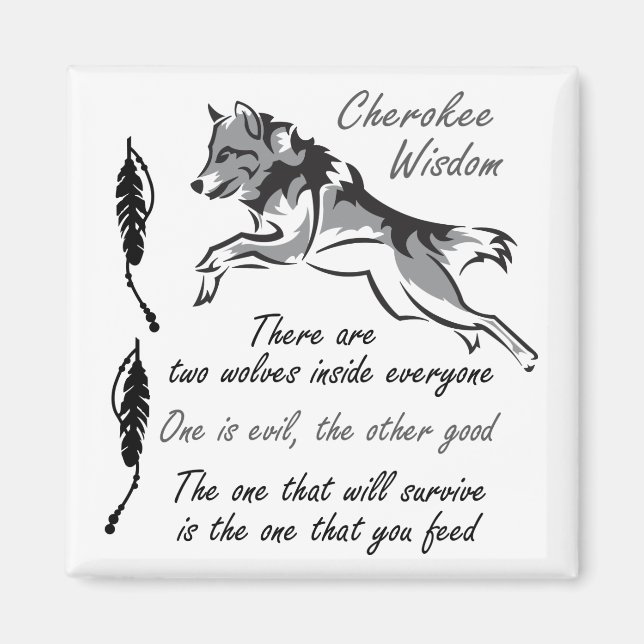 Aimant Sagesse cherokee (Devant)