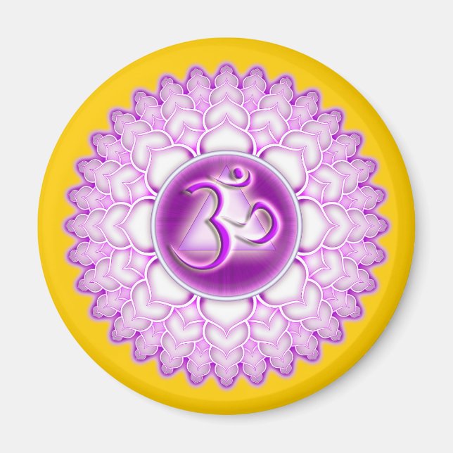 Aimant Sahasrara ou Crown le 7ème Chakra (Devant)