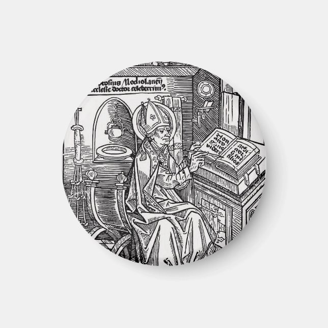 Aimant Saint Ambrose de Milan (Devant)