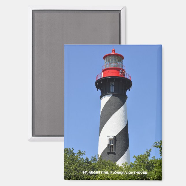 Aimant Saint Augustine, Floride Phare (Recto/Verso)