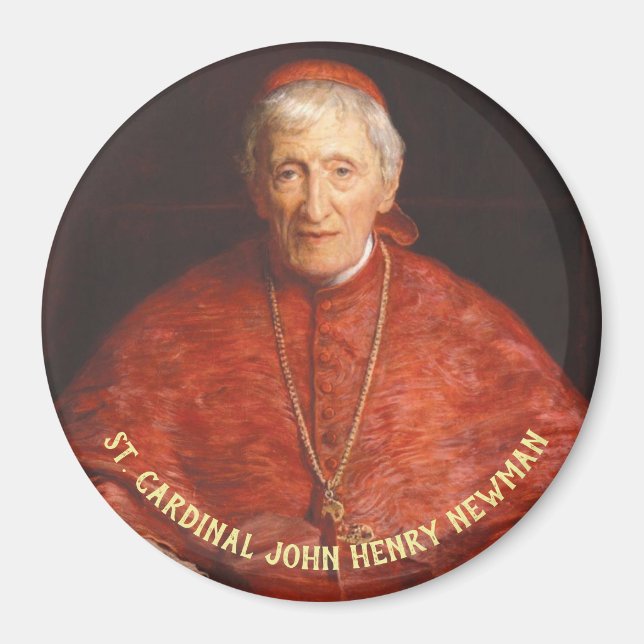 Aimant Saint-Cardinal John Henry Newman Catholique (Devant)