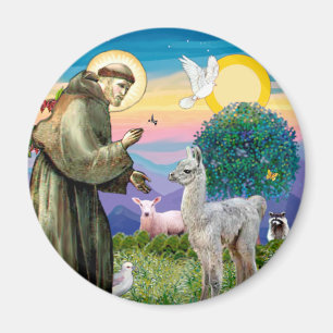 Aimant Saint François et Llama Baby