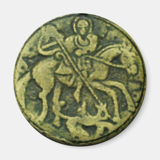 AIMANT SAINT GEORGE ET DRAGON MEDALLION (Devant)