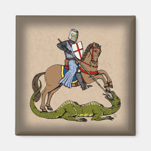 Aimant Saint George et le Dragon du XIIIe siècle