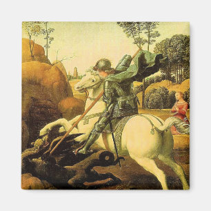 Aimant "Saint-Georges et le Dragon" de Raphaël (vers 150