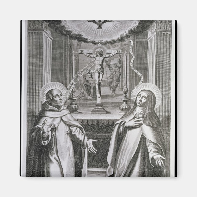 Aimant Saint Jean de la Croix et Sainte Thérèse d'Avila (Devant)