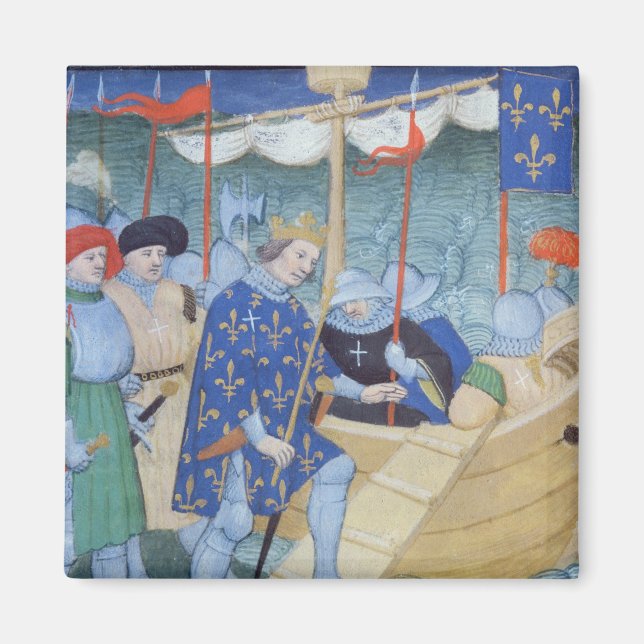 Aimant Saint-Louis embarque pour les croisades (Devant)