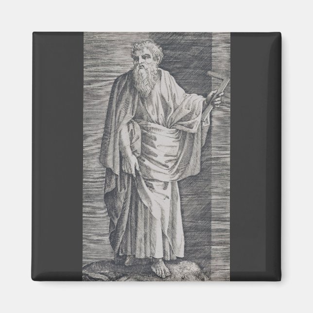 Aimant Saint Matthieu l'Évangéliste - Reproduction d'Art  (Devant)