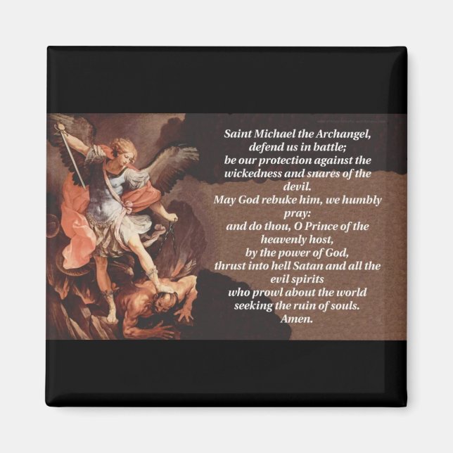 Aimant Saint Michael l'archange magnétique (Devant)