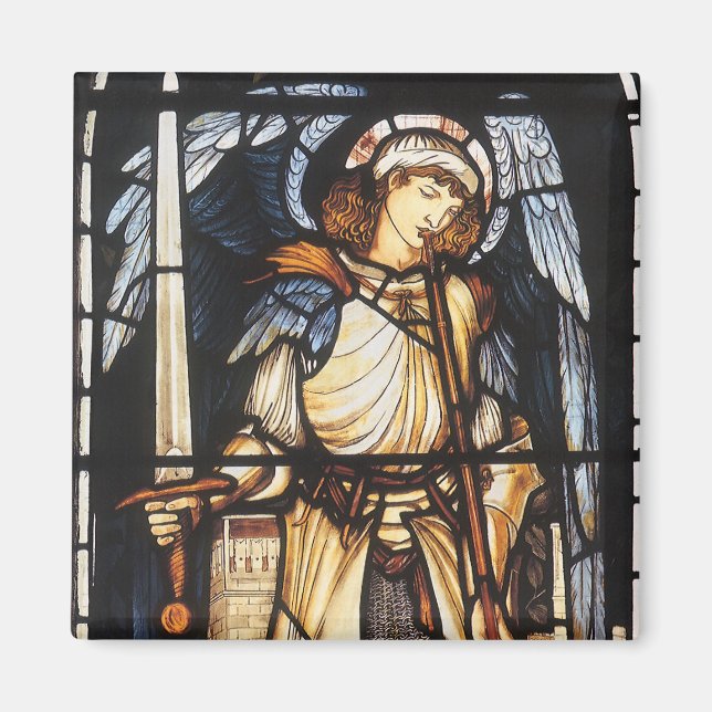 Aimant Saint Michael par Sir Edward Coley Burne-Jones (Devant)