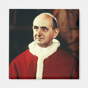 Aimant Saint Pape Paul VI chef de l'Église catholique 