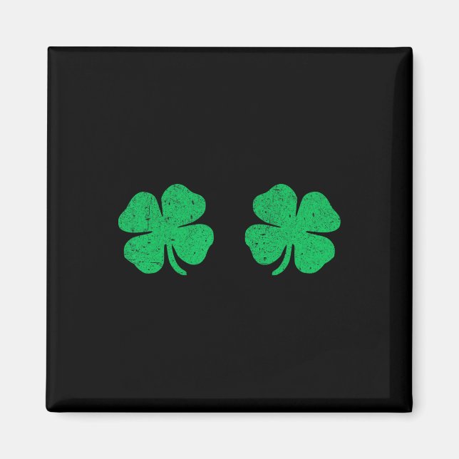 Aimant Saint Patricks Day Trèfle Sein St.patrick's Da (Devant)