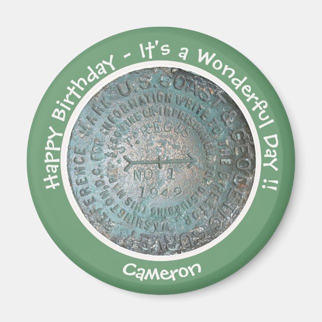 Aimant Saint Regis Mountain USGS Points de référence (Devant)