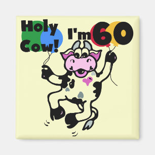 Aimant Saint Vache Je suis 60 T-shirts et cadeaux