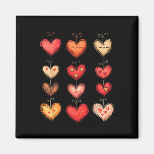 Aimant Saint Valentin à motif de cœur Drôle de Saint Vale