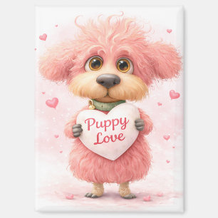 Aimant Saint Valentin Amour de Chiots Adorable c