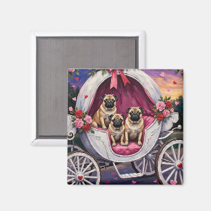 Aimant Saint-Valentin Chien Carlin