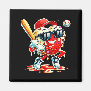 Aimant Saint-Valentin Cœur Baseball Drip Glace Garçons