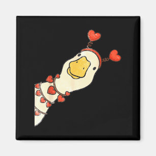 Aimant Saint-Valentin drôle Dindons Silly Canard Cœur Amo